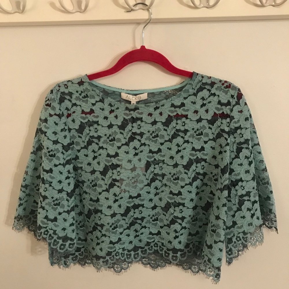 NWT - Alexis "Sicily" Lace Crop Top